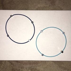 dark & light blue bracelet bundle | NWOT